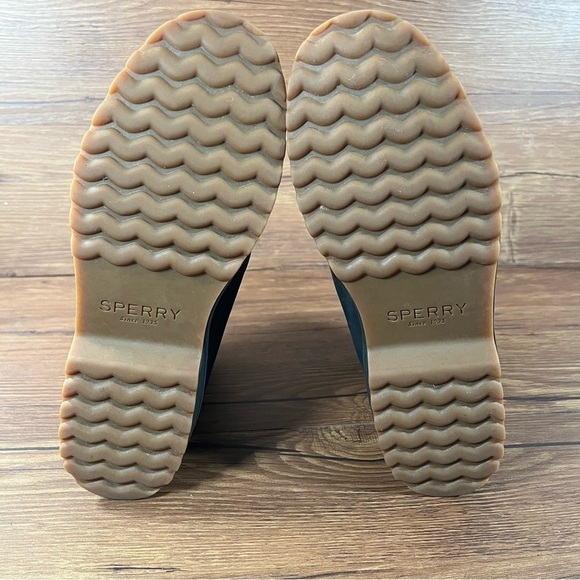 Sperry Maritime Cruz Black Leather Lace Up Ankle Boots Booties Women’s Size 7 - Picture 8 of 10